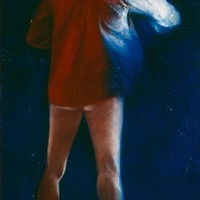 huile n°1, David, acrylique sur toile, 130x89cm, Collection particulière 1982